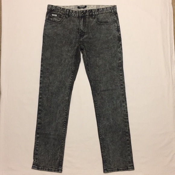 acid wash slim fit jeans